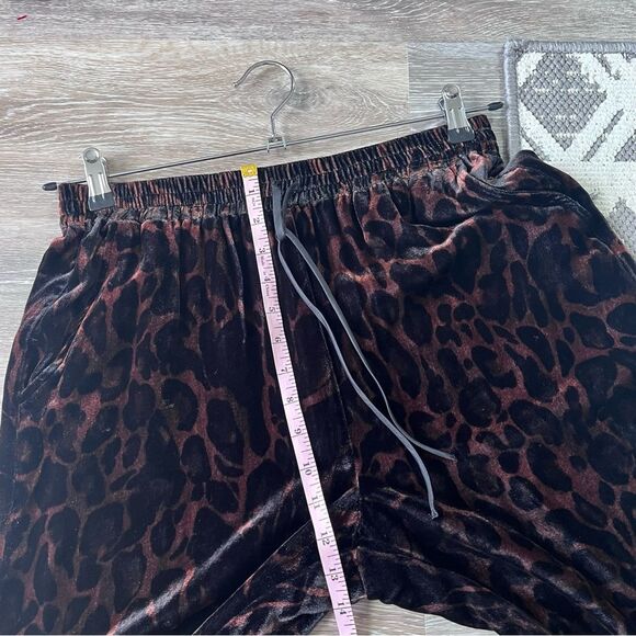 Johnny was French leopard velvet joggers silk blend women’s size S - Picture 4 of 8